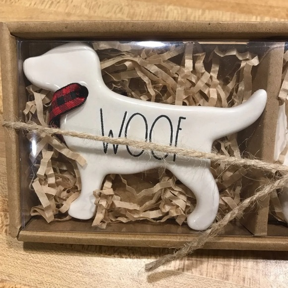 Rae Dunn Dog Ornament Gift Set (3 pack) NWT - Picture 3 of 7